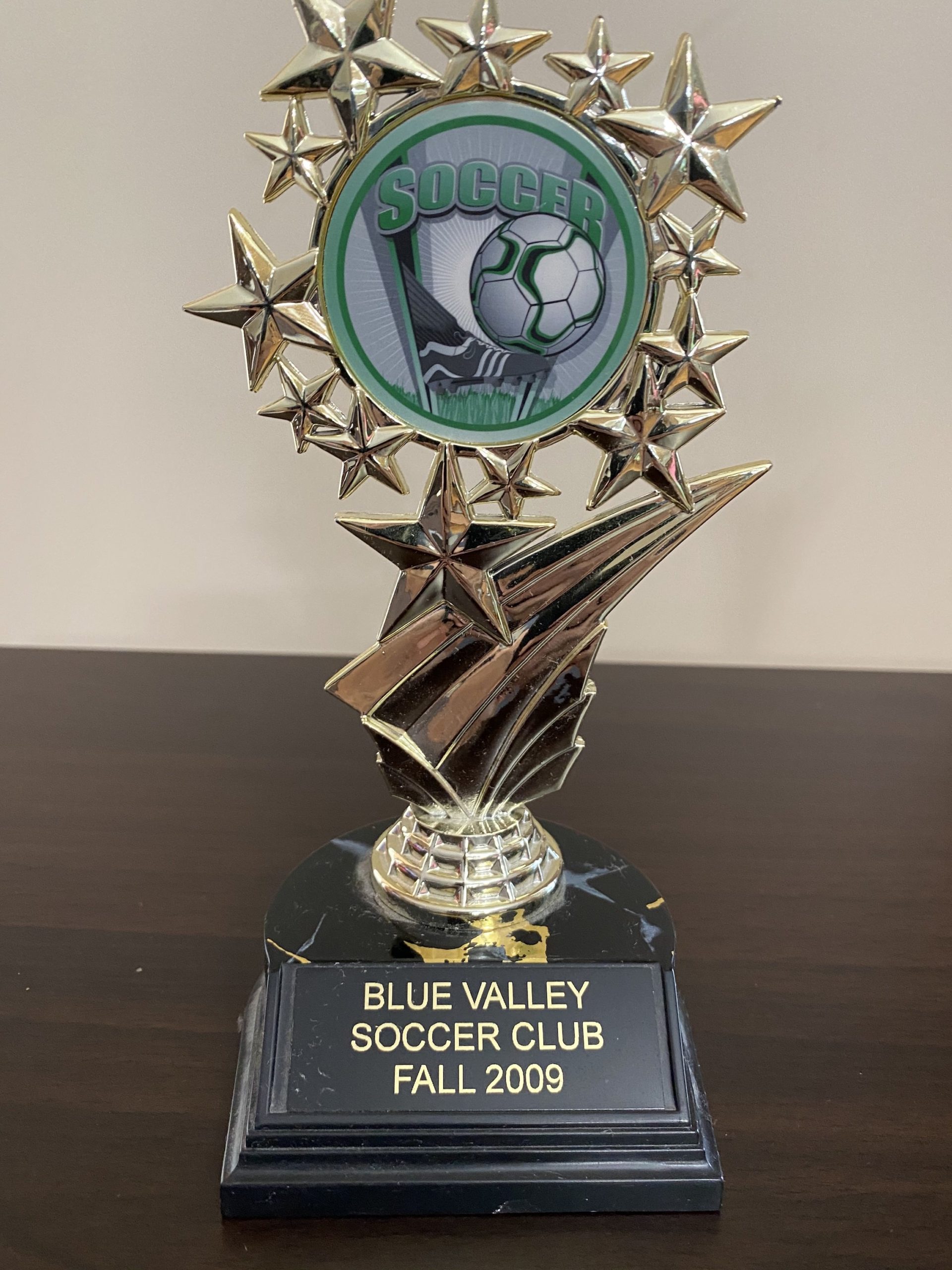 SOCCER TROPHY BLUE VALLEY REC